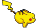 running pikachu gif